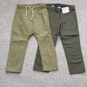 NWT-H&M Casual Olive Green Pants and Linenwith